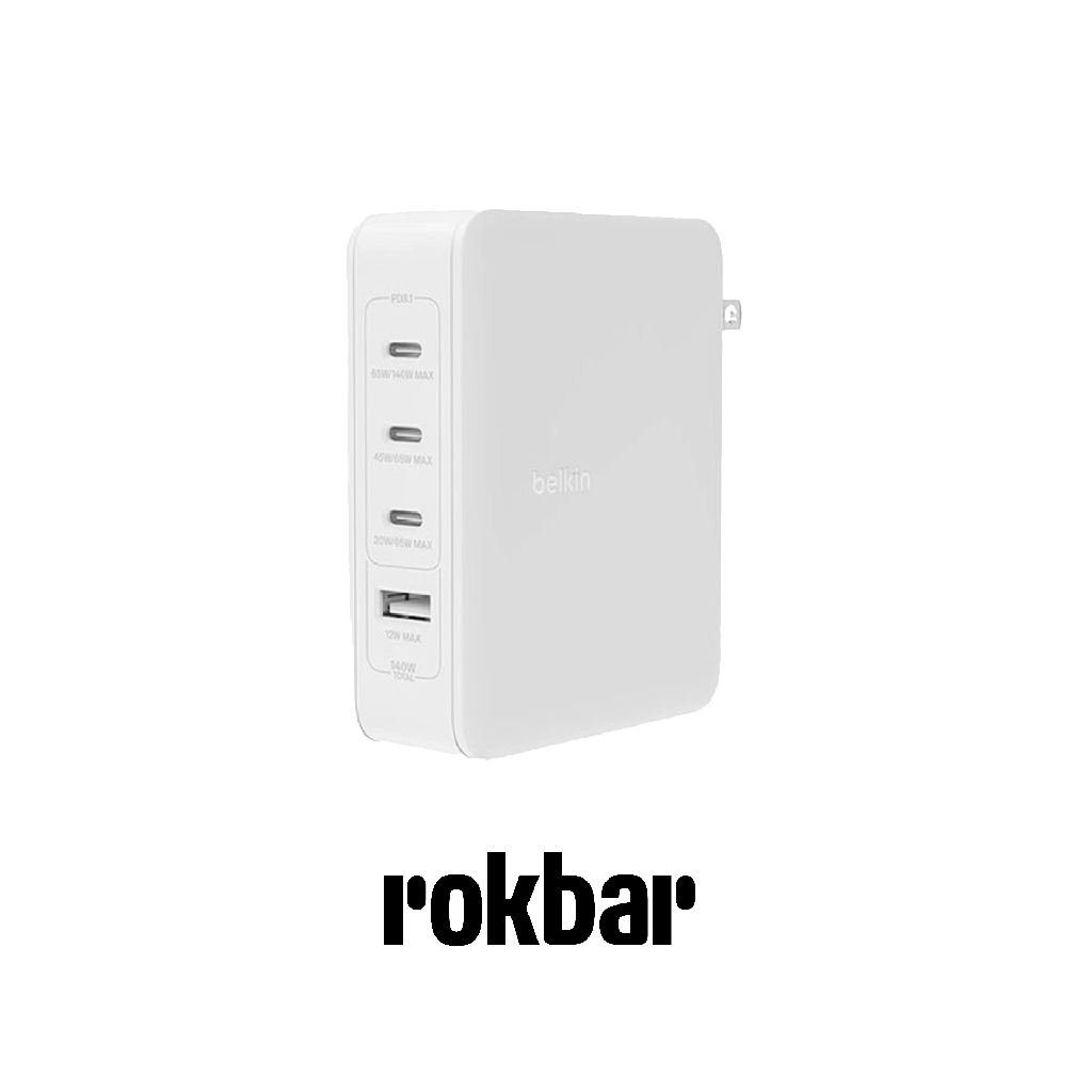 BELKIN BoostCharge Pro 140W 4-Port GaN Wall Charger