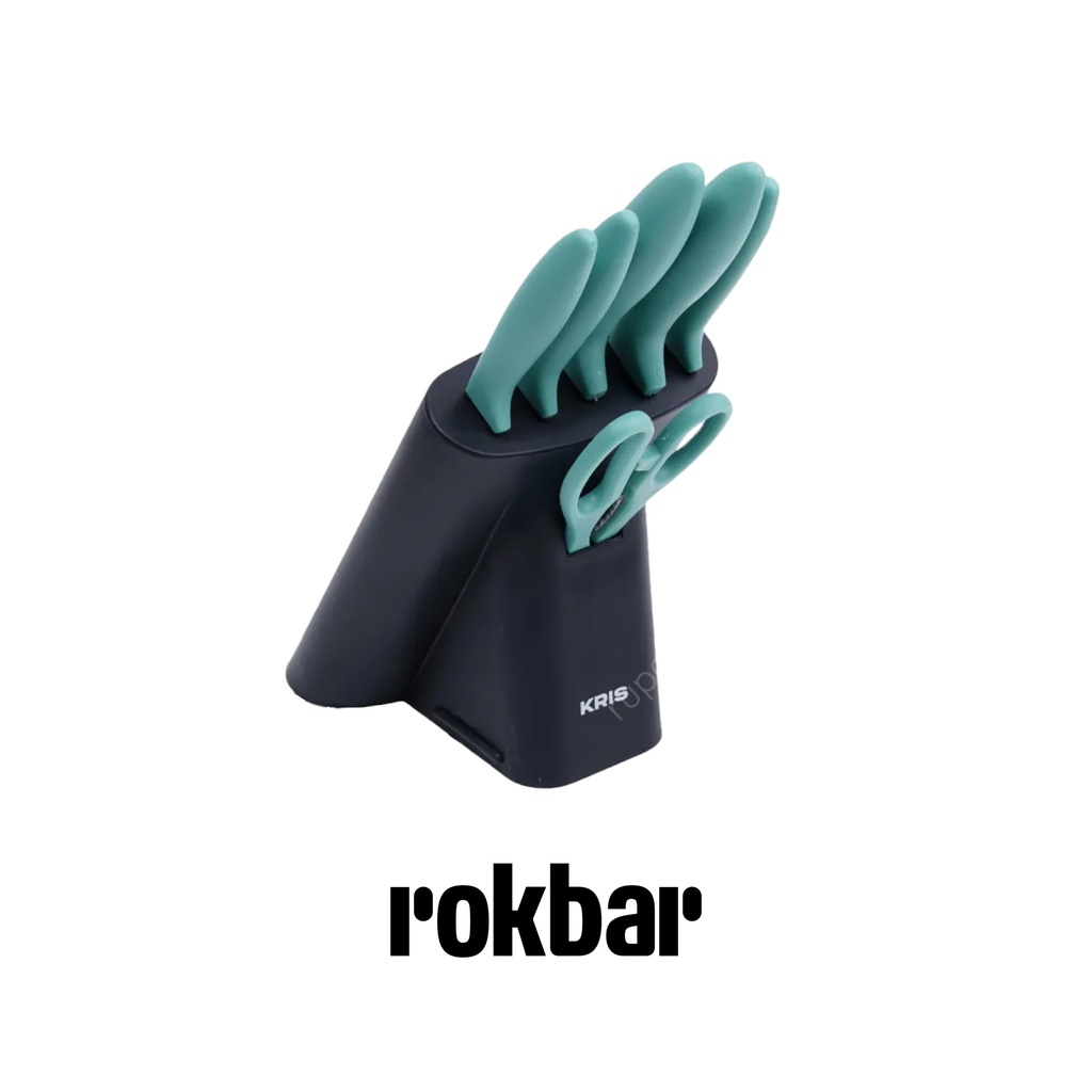 Culinart Set 7 Pcs Pisau Dapur Dengan Block Penyimpanan