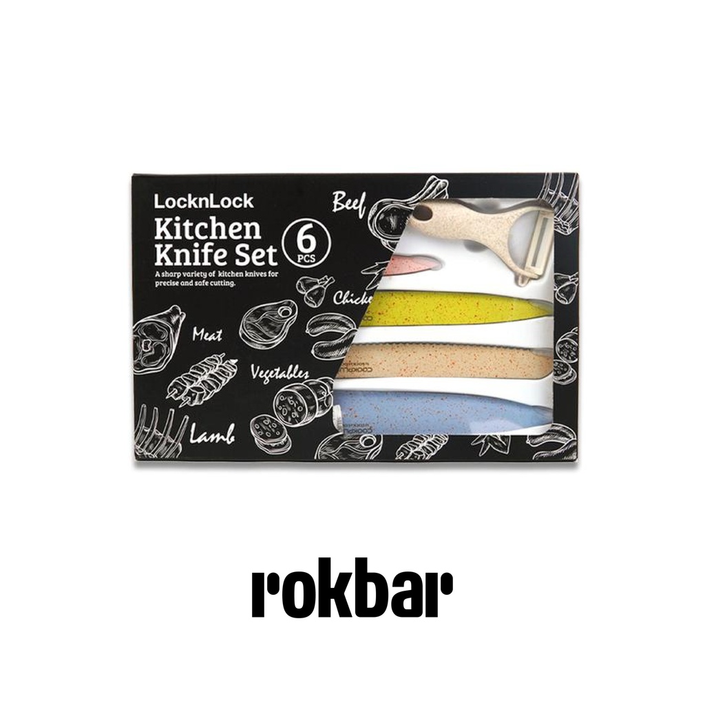 LocknLock Pisau Set Knife 6PCS With Box
