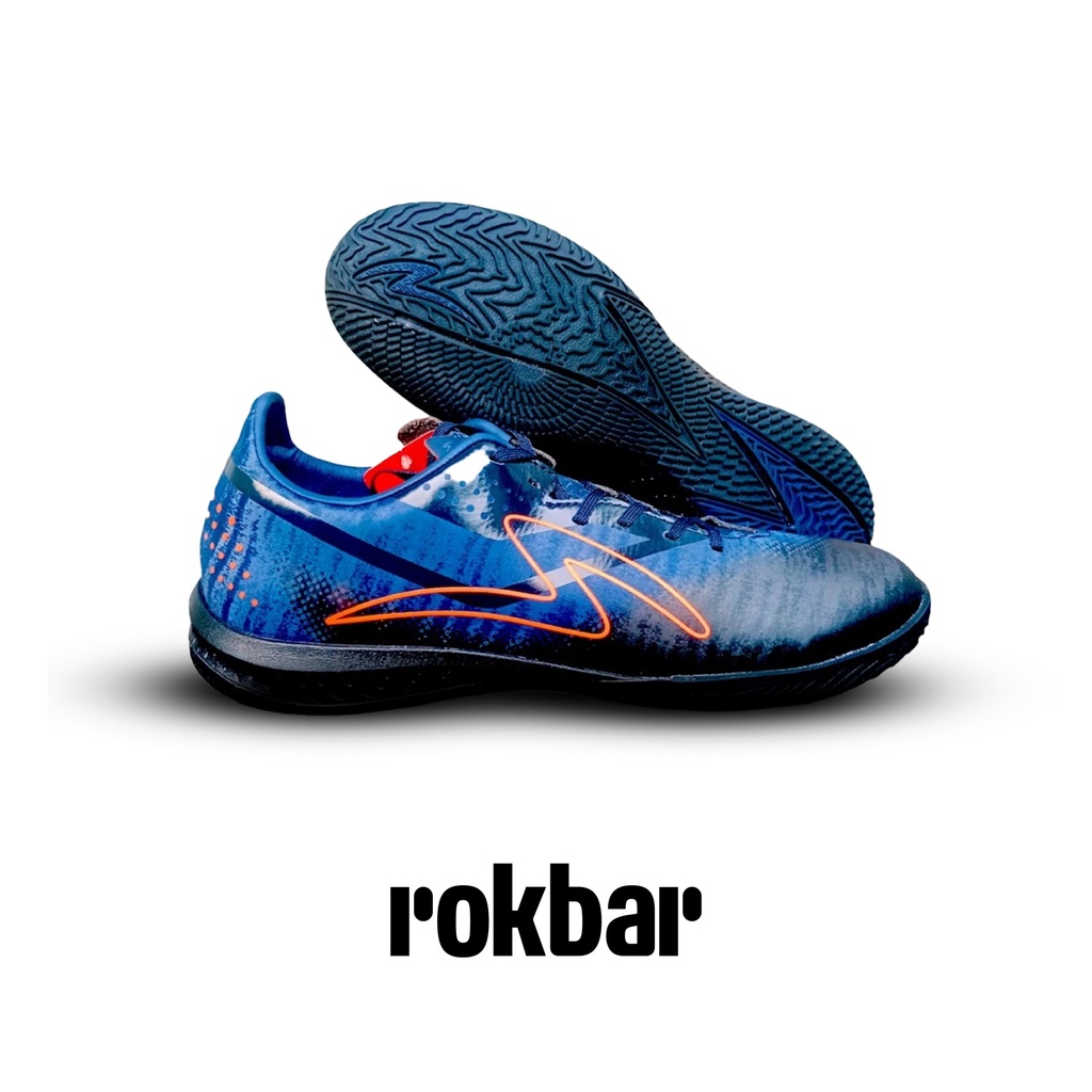 SPECS SEPATU FUTSAL ATHERIA 2 IN BLACK GRIM REAPER DARK SAPPHIRE