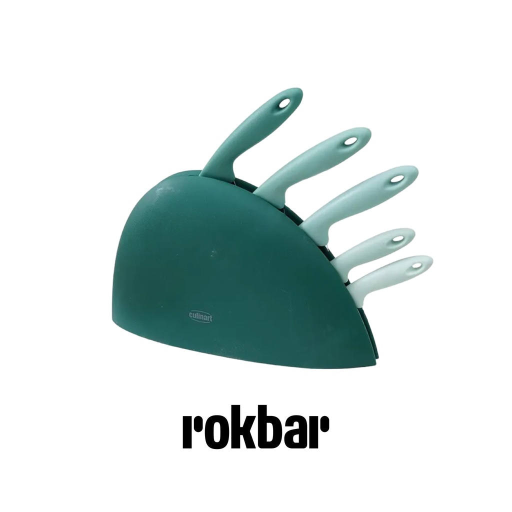 Culinart Set 6 Pcs Pisau Dapur Dengan Block Penyimpanan