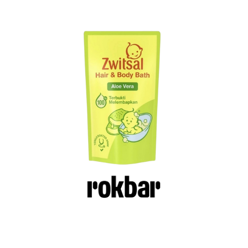 Zwitsal Baby Bath Hair & Body Aloe Vera 600ml Multipack (Isi 4)
