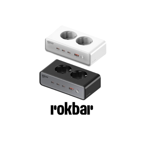 KiiP C20E Desktop Charger Fast Charging 65W Adaptor 6in1 USB Type-C Power Station