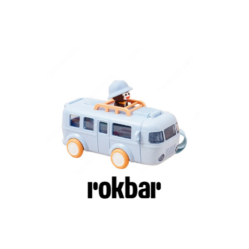 Picas Botol Minum Anak Plastik Dengan Sedotan & Strap Monk Bus 500 Ml